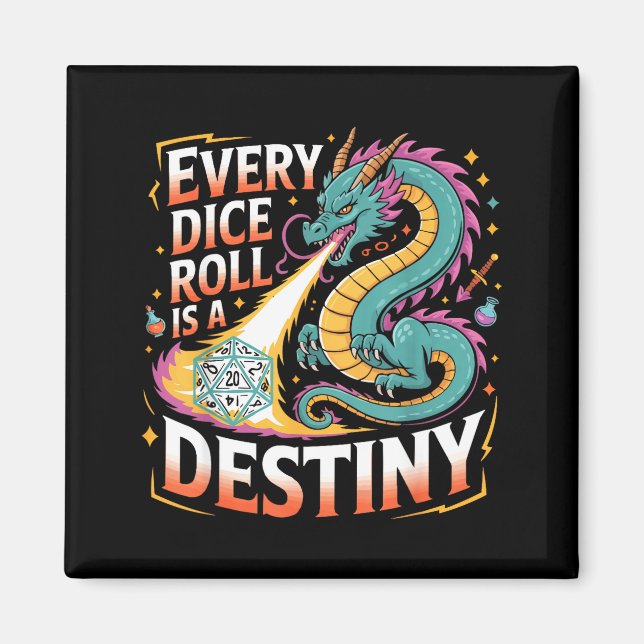 Imán Role Playing Gamer Rpg Master D20 Tabletop Funny R (Frente)