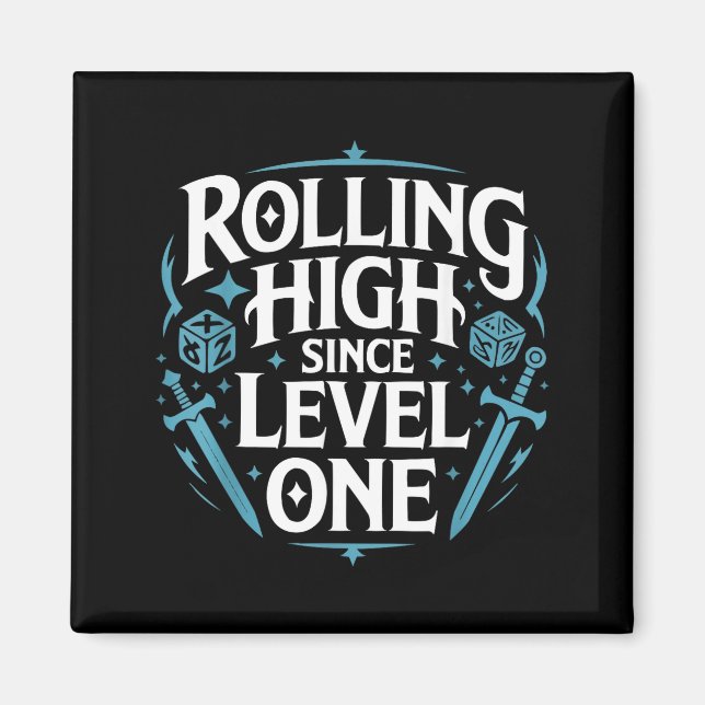 Imán Role Playing Gamer Rpg Master D20 Tabletop Funny R (Frente)