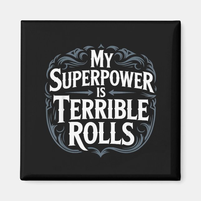 Imán Role Playing Gamer Rpg Master D20 Tabletop Funny R (Frente)