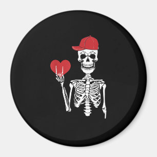 Imán Roll Skeleton Manos Día de San Valentín Skull