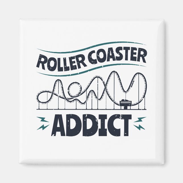 Imán Roller Coaster Addict (Frente)
