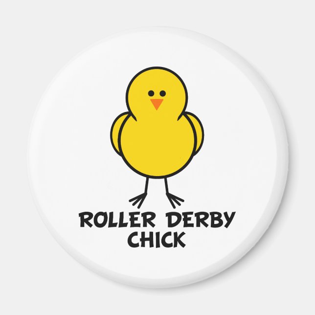 Imán Roller Derby Chick (Frente)