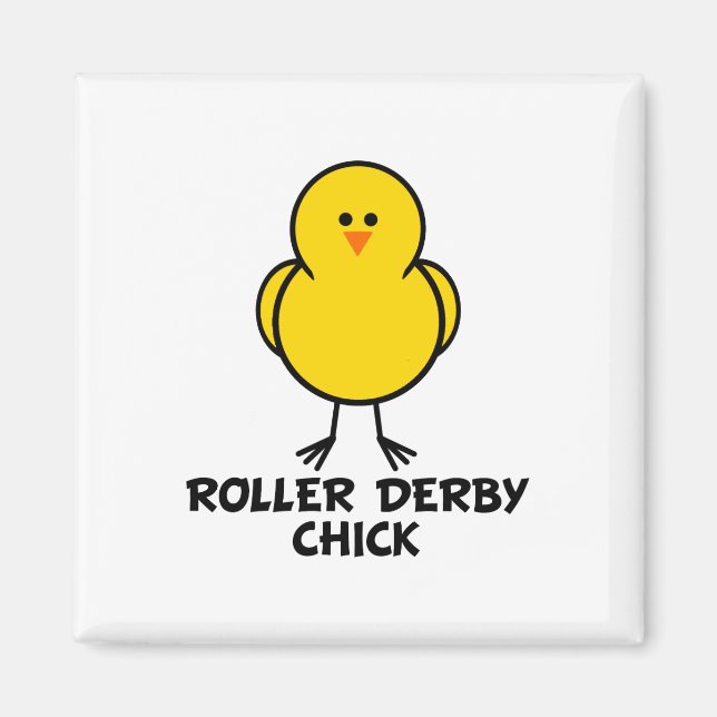 Imán Roller Derby Chick (Frente)