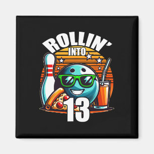 Imán Rollin en 13 Bowling Birthday Party 13th Birthda