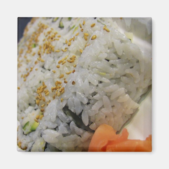 Imán Rollo de California - Sushi vegetariano (Frente)