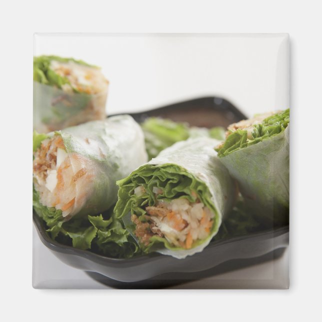 Imán Rollos de Primavera de Verduras (Frente)