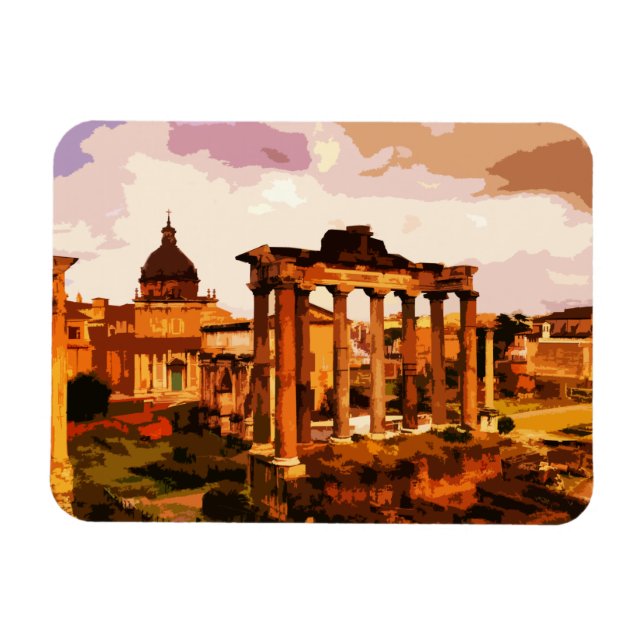 Imán Roma Foro Romanum Arquitectura Italia (Horizontal)