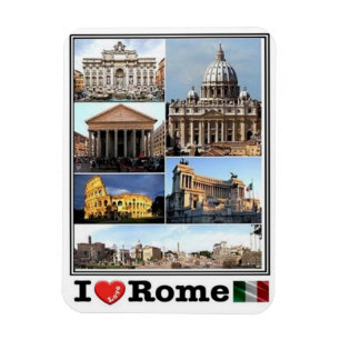 Imán ROMA I Love - Lazio - Italia - Frigorífico