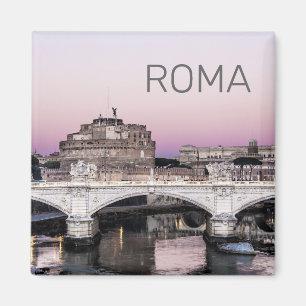 Imán Roma Italia Castel Sant'Angelo Puente Sunset