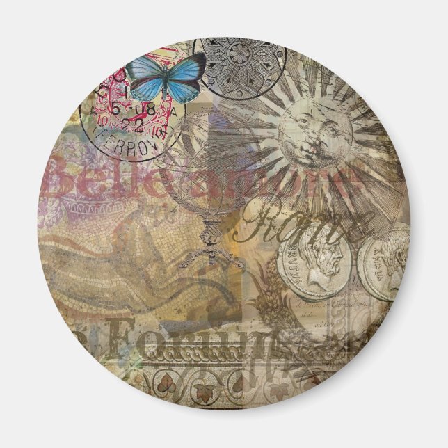 Imán Roma Italia Ciudad de vacaciones de viaje (Frente)