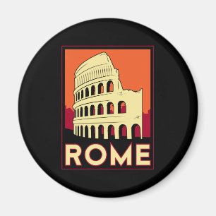 Imán roma italy coliseo europe vintage retro viaje