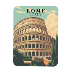 Imán Roma Vieja Italia Colosseo icónico