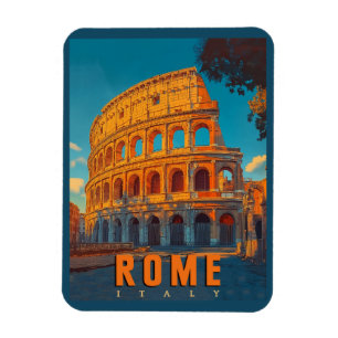 Imán Roma Vieja Italia: Colosseo y antiguas maravillas