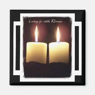 Imán Romance Candle Photo Magnet