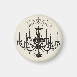 Imán Romance con una lámpara de araña ~ Magnet French L