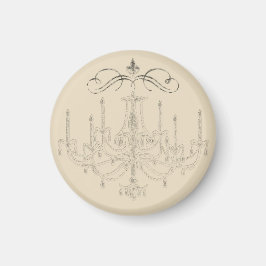 Imán Romance con una lámpara de araña ~ Magnet French L