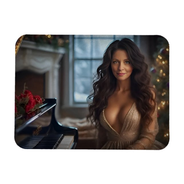 Imán Romance de Yuletide (Horizontal)