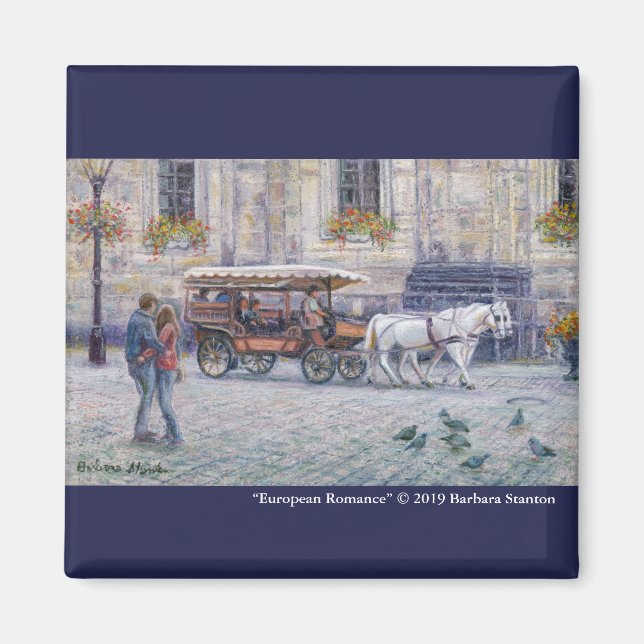 Imán "Romance europeo" (Frente)