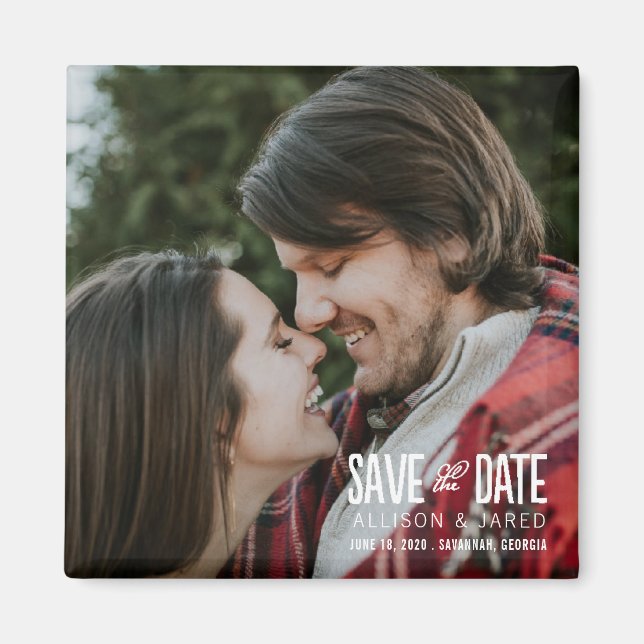 Imán Romance Save the Date (Frente)