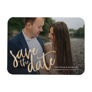 Imán Romance Save the Date Magnet