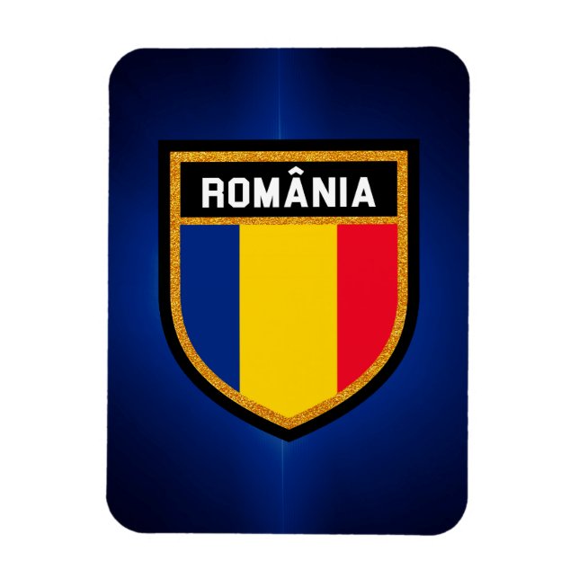 Imán Romania Flag (Vertical)