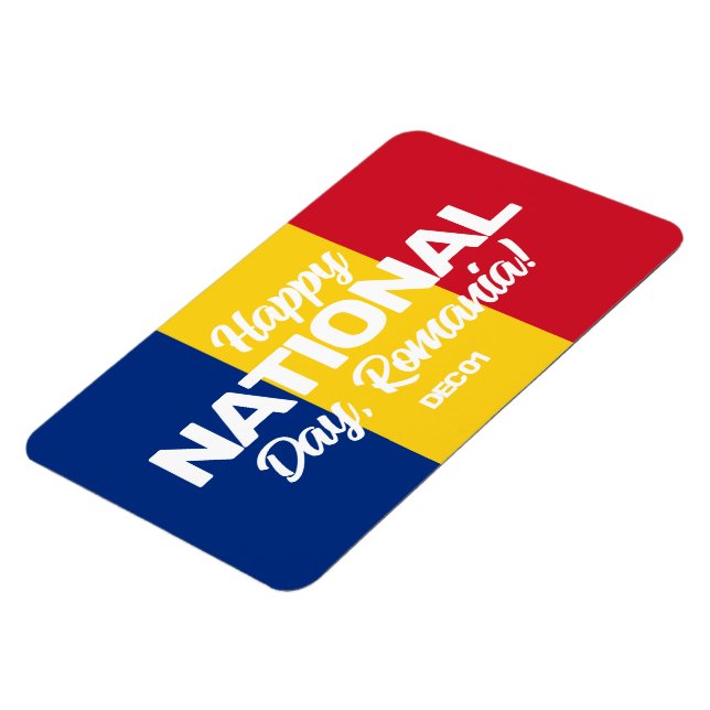 Imán Romania Independence Day Romanian National Flag (Lado Izquierdo)