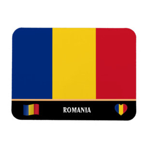 Imán Romanian Flag & Romania country travel / Romania