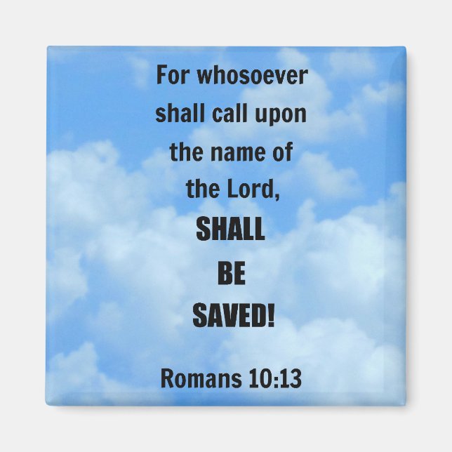 Imán Romanos 10:13 (Frente)
