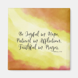 Imán Romanos 12:12 Sean alegres en esperanza Biblia cri