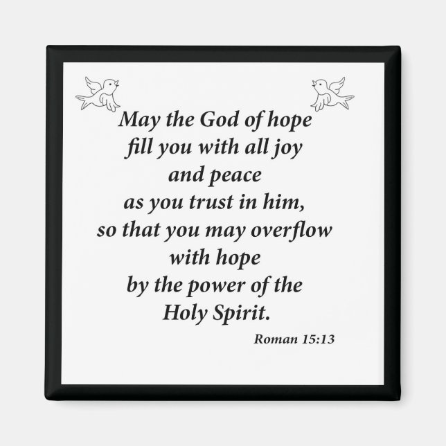 Imán Romanos 15:13 (Frente)