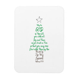 Imán Romanos 15:13 Árbol de Navidad Dios espero alegría