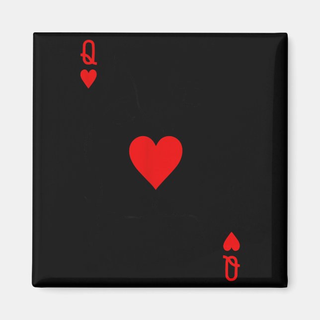 Imán Romantic Couple Kiss Queen Of Hearts Ker Playing C (Frente)