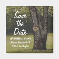 Romántico Iniciales Boda de Árbol de Robo Antiguo 