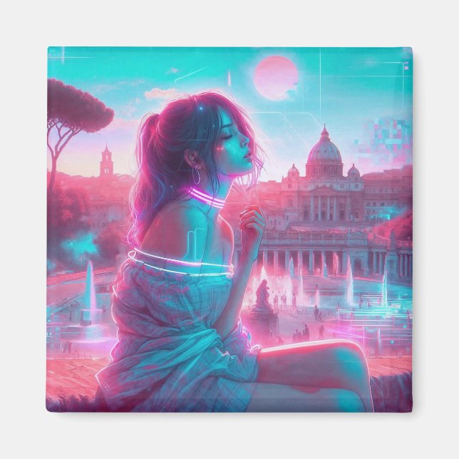 Imán Rome | Ethereal Dreamy Urban Vaporwave Retrowave (Frente)