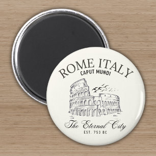 Imán Rome Italy Vintage Landscape Roman Colosseum