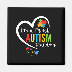 Imán Rompecabezas de Conciencia del Autismo Corazón de 