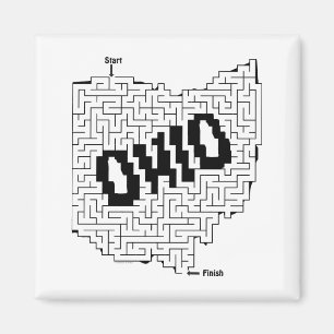Imán Rompecabezas de Ohio Maze