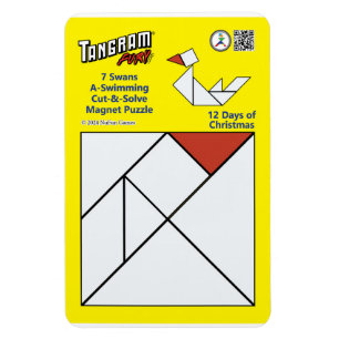 Imán Rompecabezas de Tangram Magnet - 7 Cisnes A-Nataci