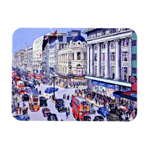 Imán Rompecabezas Vintage Oxford Street Londres