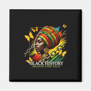 Imán Rompiendo cada cadena Mes de la Historia Negra Muj