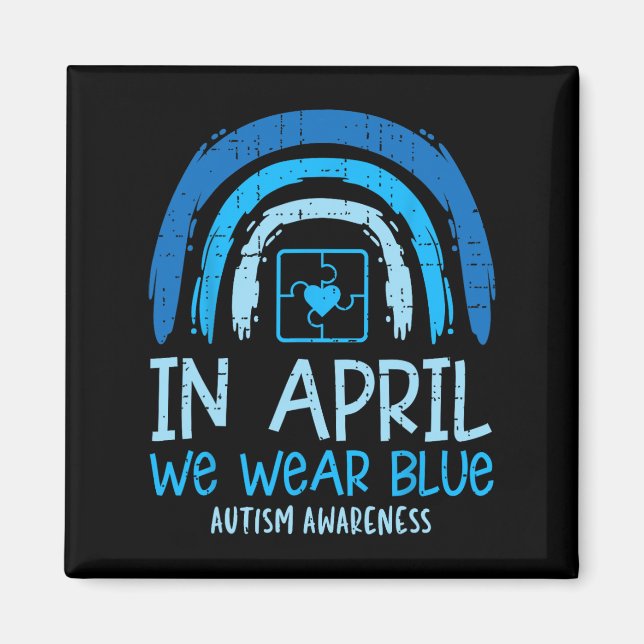 Imán Rompiendo El Arcoiris En Abril Usamos El Autismo A (Frente)