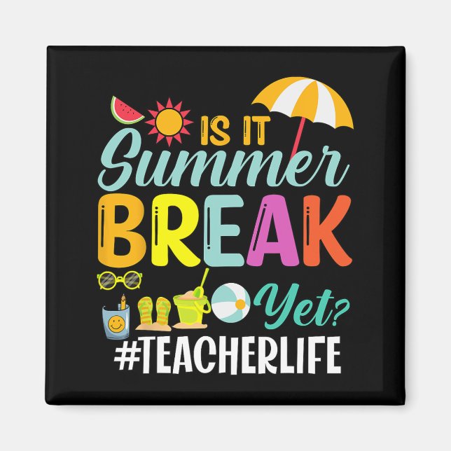 Imán Rompimiento de verano pero aprecio de los profesor (Frente)