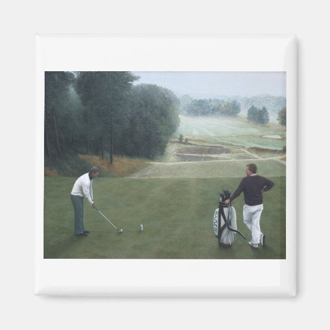 Imán Ron McGill Golfing Oil Painting 1 (Frente)