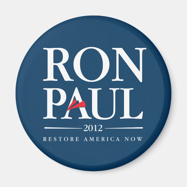 Imán Ron Paul 2012 (Azul) (Frente)