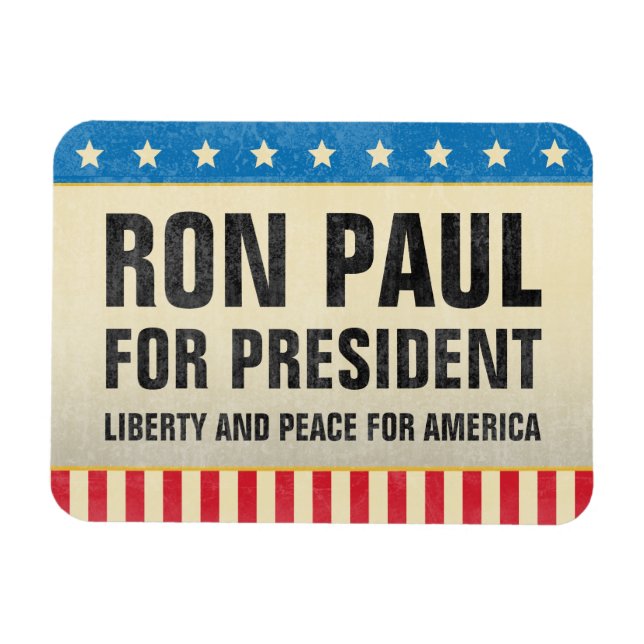 Imán Ron Paul para el presidente Magnet (Horizontal)