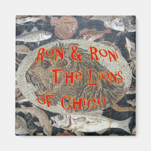 Imán Ron y Roni los Leones de Chico California