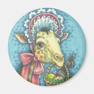 Imán Ronda de MAGNET de Spring EASTER GIRAFFE