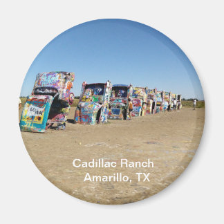 Imán ronda, imán, rancho Cadillac, Amarillo, Texas Mag