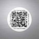 Imán Ronda moderna de su QR Code Professional Business<br><div class="desc">Promocione su negocio a clientes potenciales con imanes redondos de código QR personalizados modernos y profesionales. Todo el texto de esta plantilla es sencillo de personalizar o eliminar. El código escaneado facilita a los clientes la búsqueda en línea de su sitio web de la empresa y la conexión con su...</div>