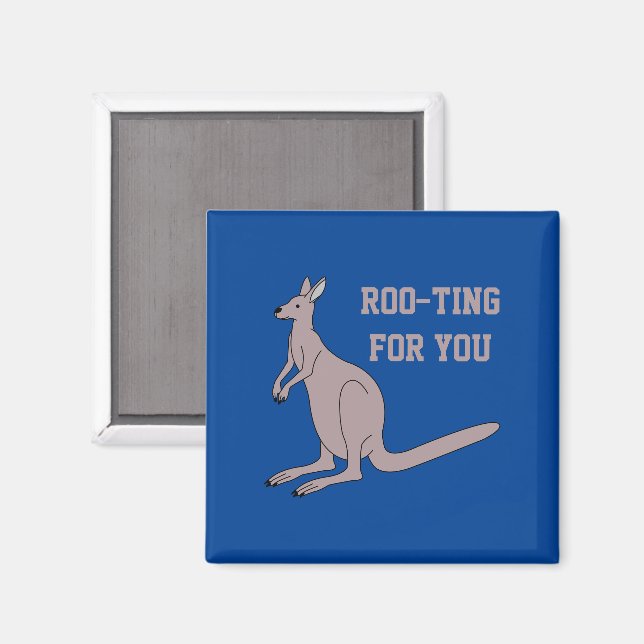 Imán Roo To You Cute Aussie Funny Kangaroo Pun (Anverso/Reverso)